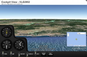 FlightRadar24 cockpit view